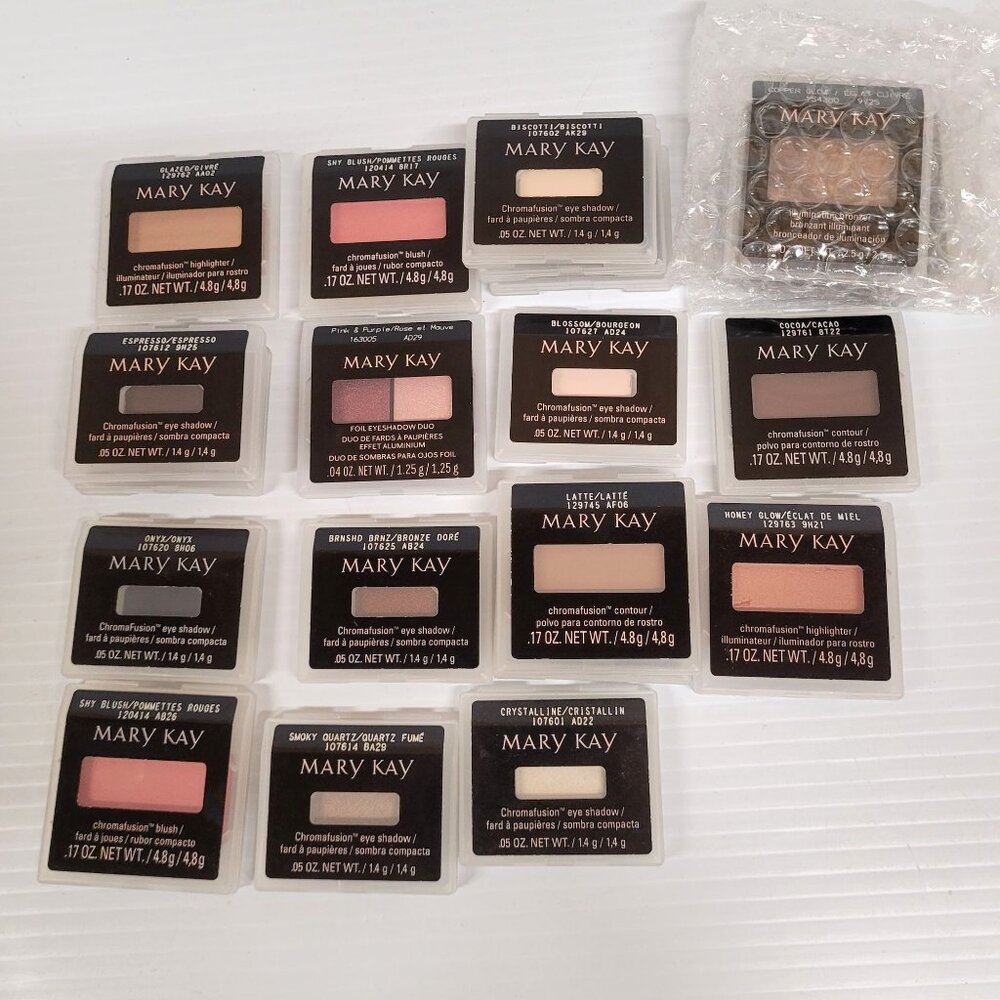 Mary Kay Lot 20 Chromafusion Eye Shadow Blush Contour Bronzer Highlighter